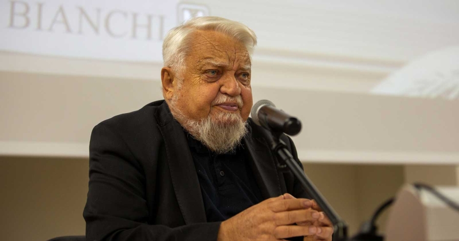 Enzo Bianchi alla Fondazione Filosofi lungo l'Oglio per la presentazione del suo libro 